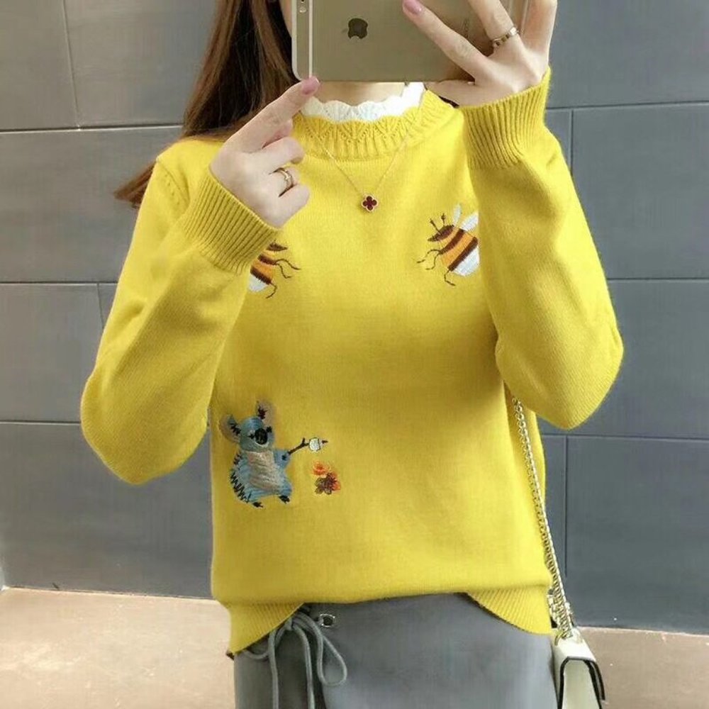 Brand new, cute yellow bee Sweater -- Very cute!